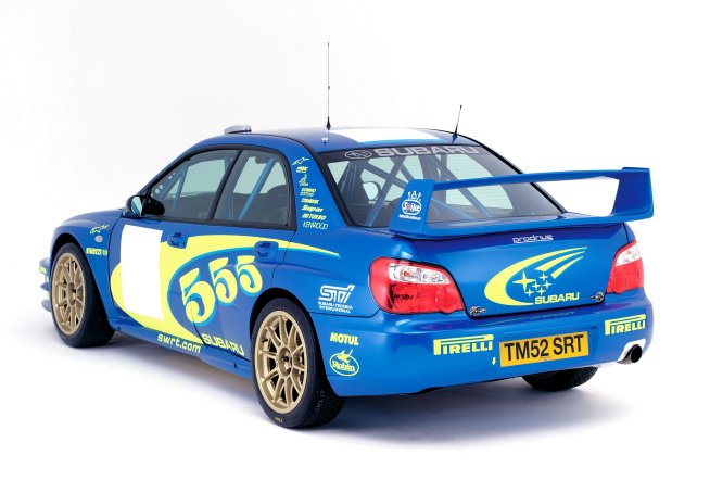 Rear of the 2003 Subaru Impreza WRC (Prototype)