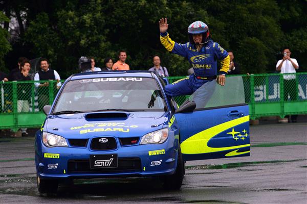 Petter Solberg showing off the new Class N Prototype